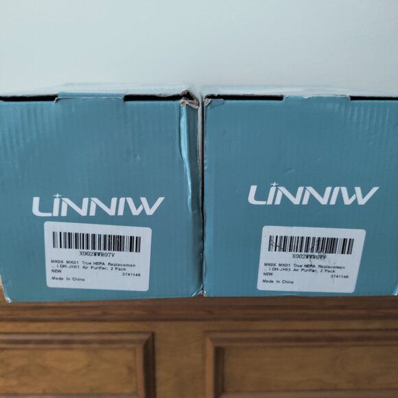 (2) Boxes New LINNIW 4 In 1 True HEPA Filters 2 Pack - 4 Total Filters - Picture 4 of 4